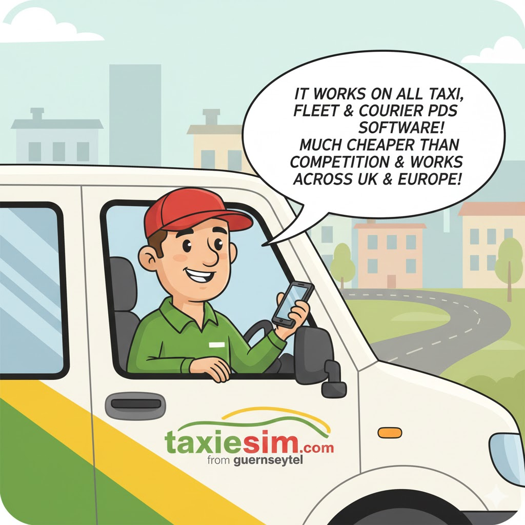 taxiesim.com esims works with all taxi and courier systems at unlimited 4G and 5G speeds anywhere in UK and EUrope